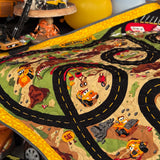Construction Vehicle Quilted Play Mat Kit