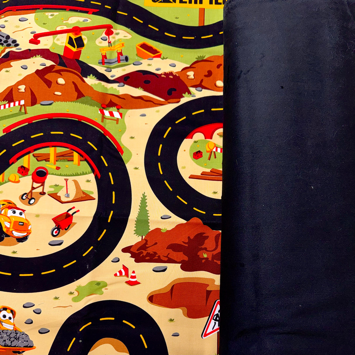 Construction Vehicle Quilted Play Mat Kit