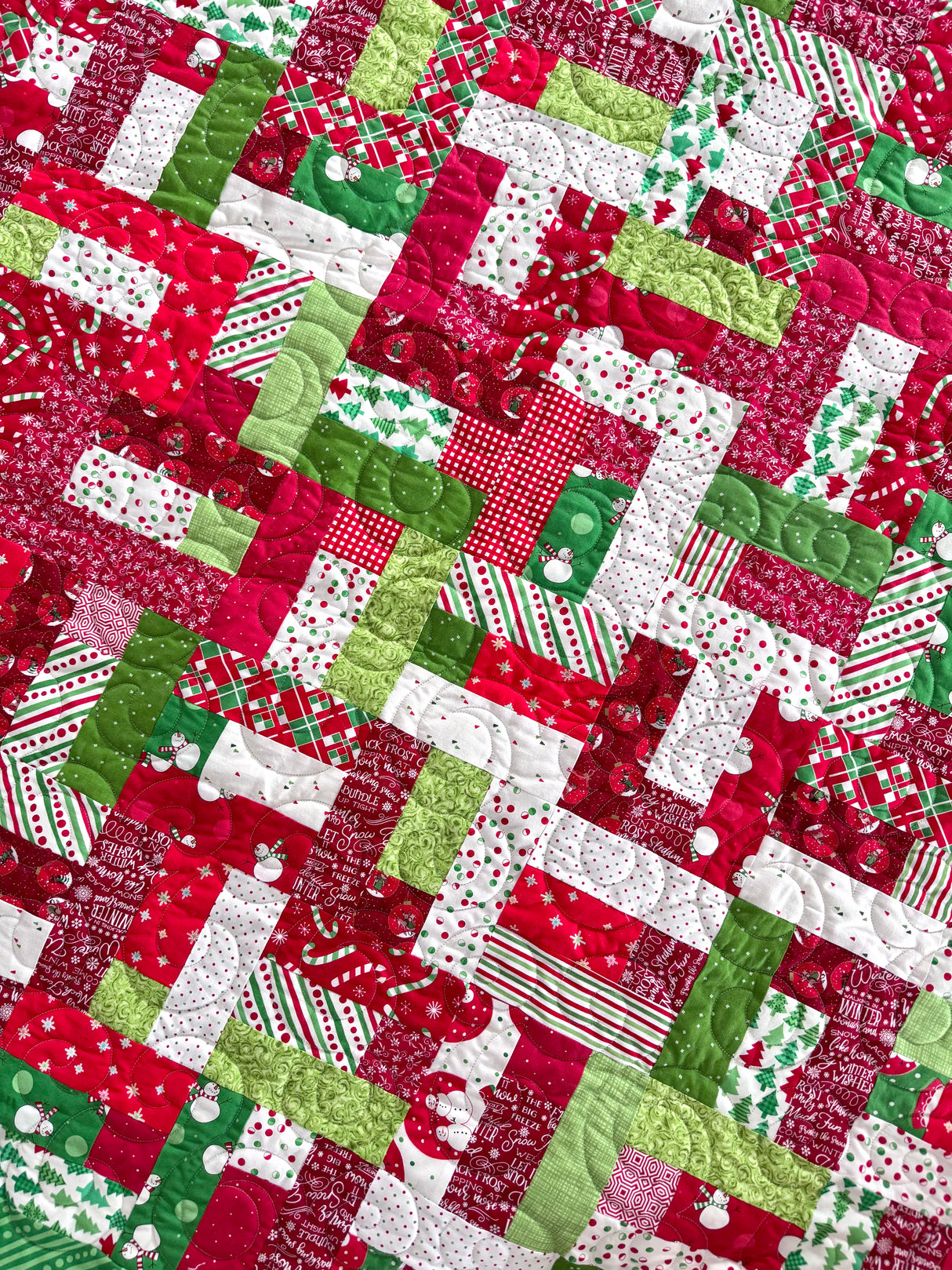Classic Christmas Over and Under Precut Quilt Kit