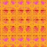 Bright orange and purple Lace daffodil by Alison Glass fabric by the yard