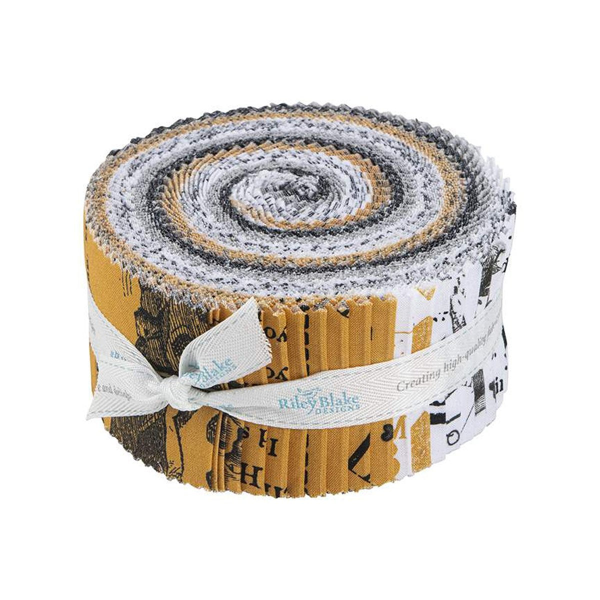 Mad Masquerade fabric jelly roll from Riley Blake Rollie Polie