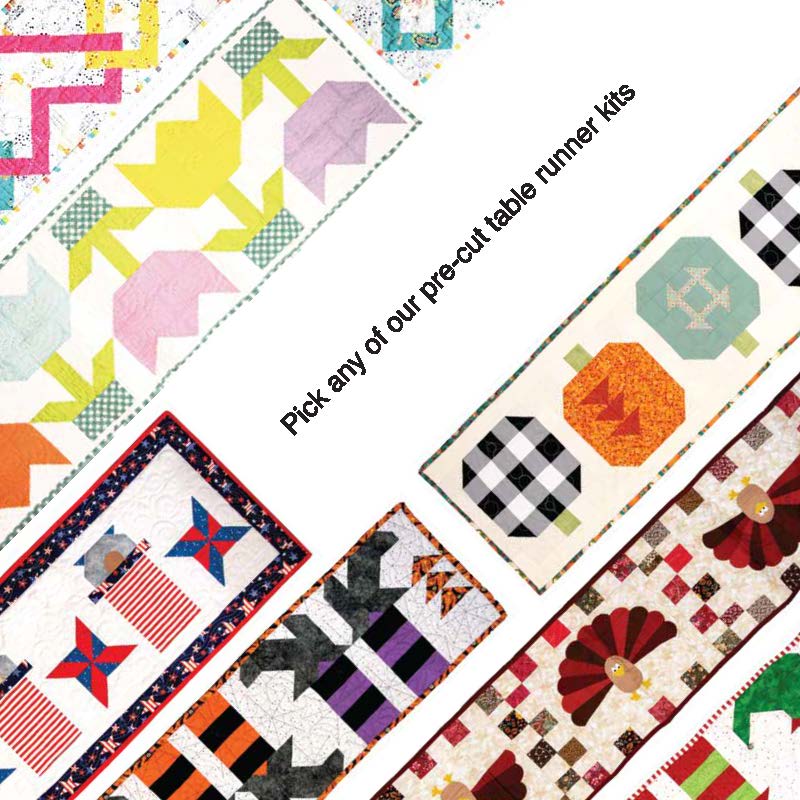 Party Pack - Precut Table Runner Kits set of 5