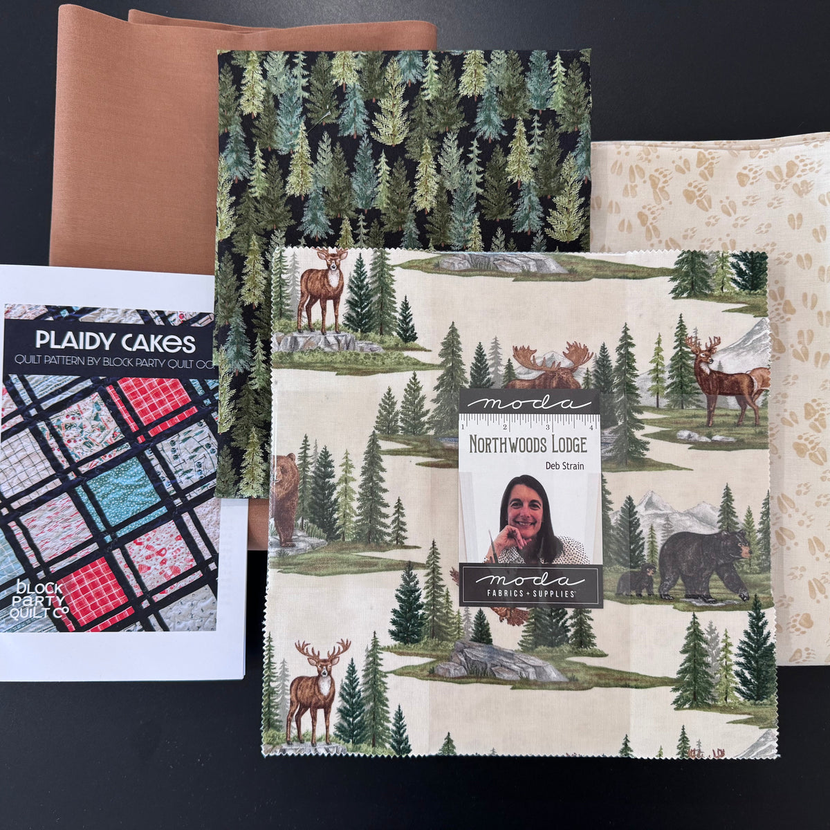 Northwoods Lodge Plaidy Cakes Standard Quilt Kit