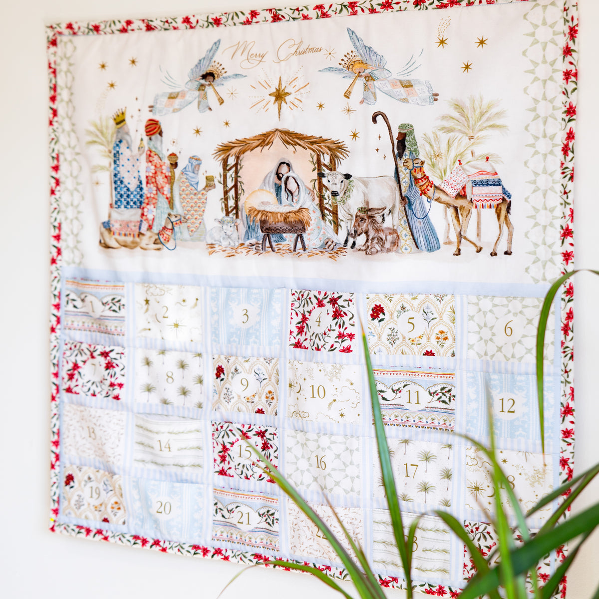 Christmas Quilted Advent Calendar Kit - Silent Night by Jess Meyer for Moda