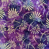 Quilters Batiks Fleurs violettes