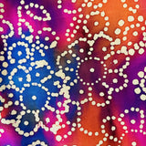 Fleurs tie dye de batiks de quilters