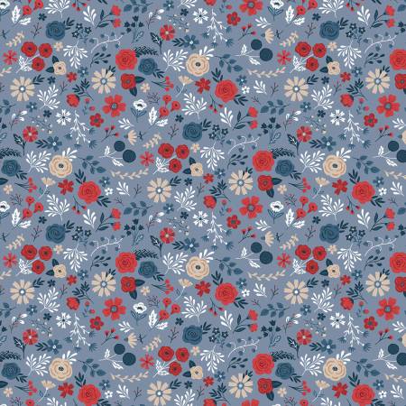 Pierre rouge, blanche et florale véritable