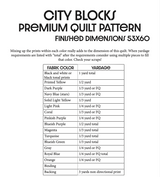 Modèle de courtepointe patchwork City Blocks