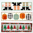 our Holiday Bundle with Specialty witch feet table runner, Pumpkin and Christmas gnomes table runners