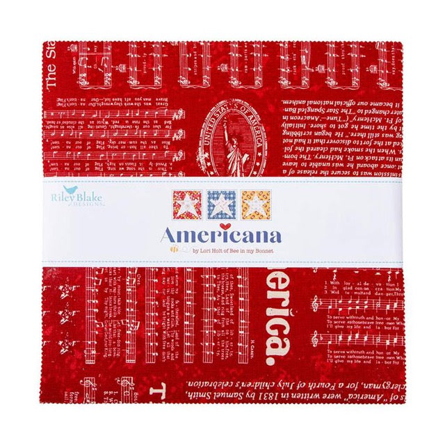 Americana 10 inch squares layer cake by Lori Holt