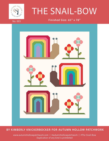 Autumn Hollow Patchwork The Snail-Bow quilt pattern preview