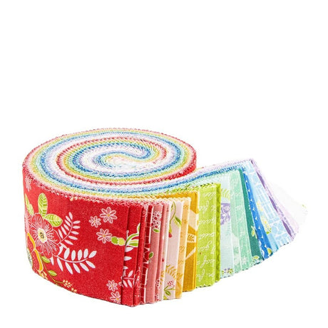 Awakening 2.5 inch Rolie Polie strip bundle by Cherry Guidry Riley Blake Designs