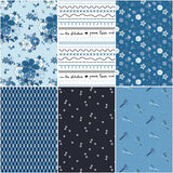 Blue Blooms and Threads Jelly Roll
