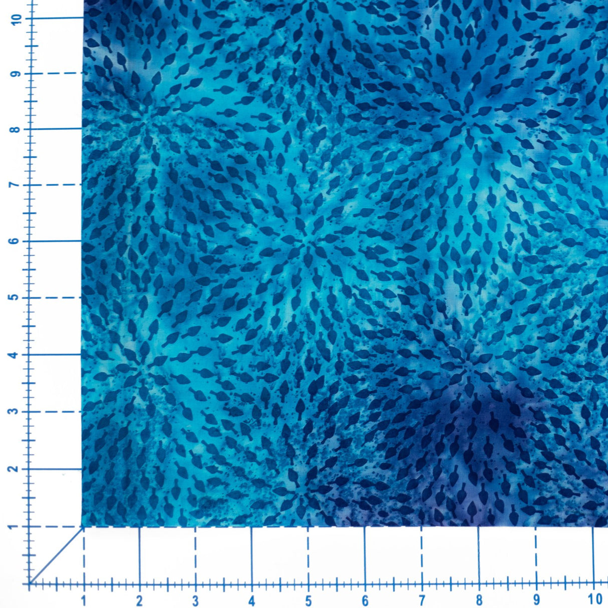 Quilters Batiks Flèches Bleues