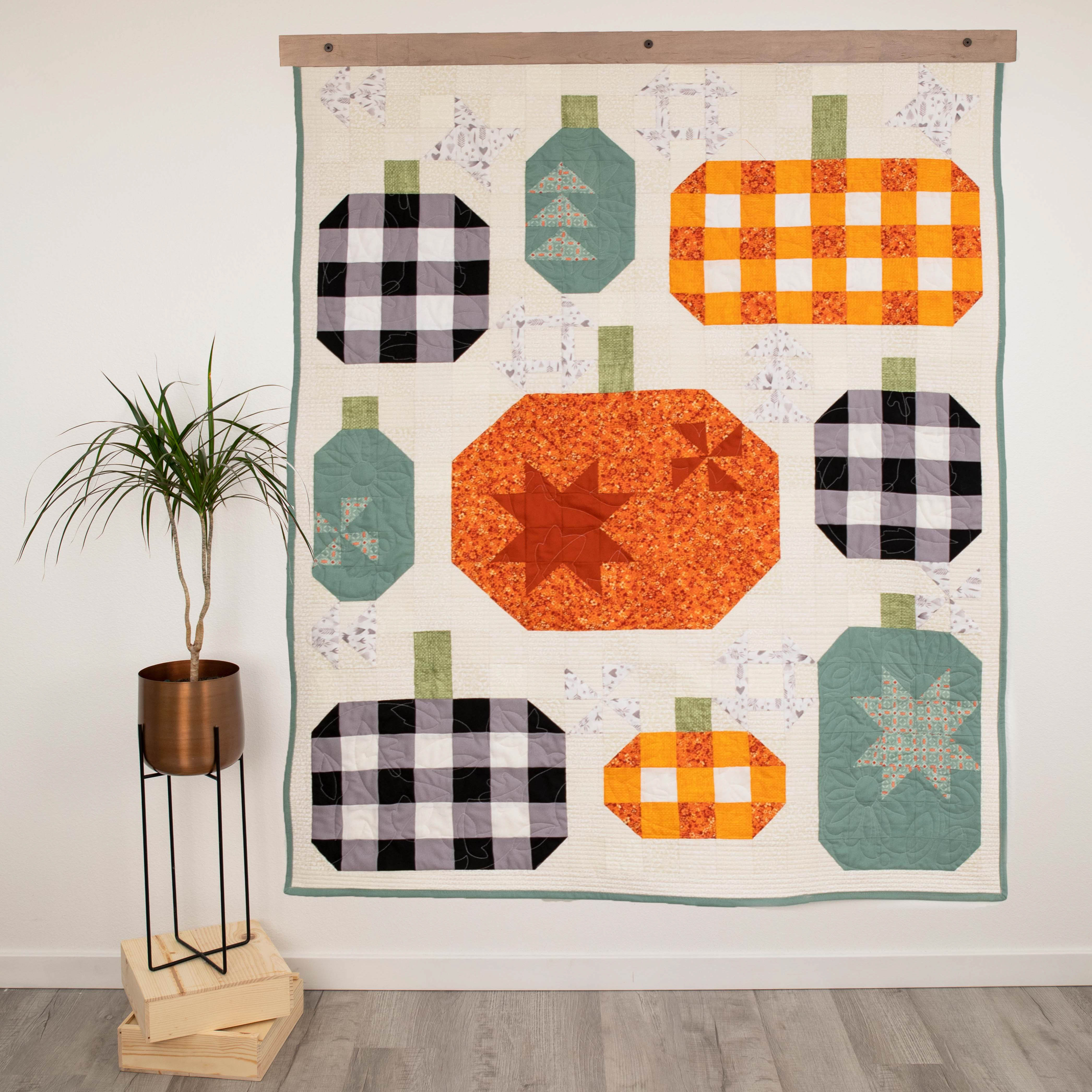 Kit de courtepointe patchwork citrouille