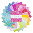 Chasing Rainbows 10 inch squares detail Leslie Ryan Riley Blake Designs floral rainbow garden