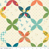 Cheater Quilt Blooms Fat Quarter Bundle of 3