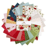 Christmas Greetings 10 inch layer cake 42 pieces Sandy Gervais Riley Blake Designs holiday