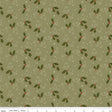 Christmas Greetings Holly Spruce fabric by Sandy Gervais for Riley Blake Designs C17663-SPRUCE holly leaves berries green
