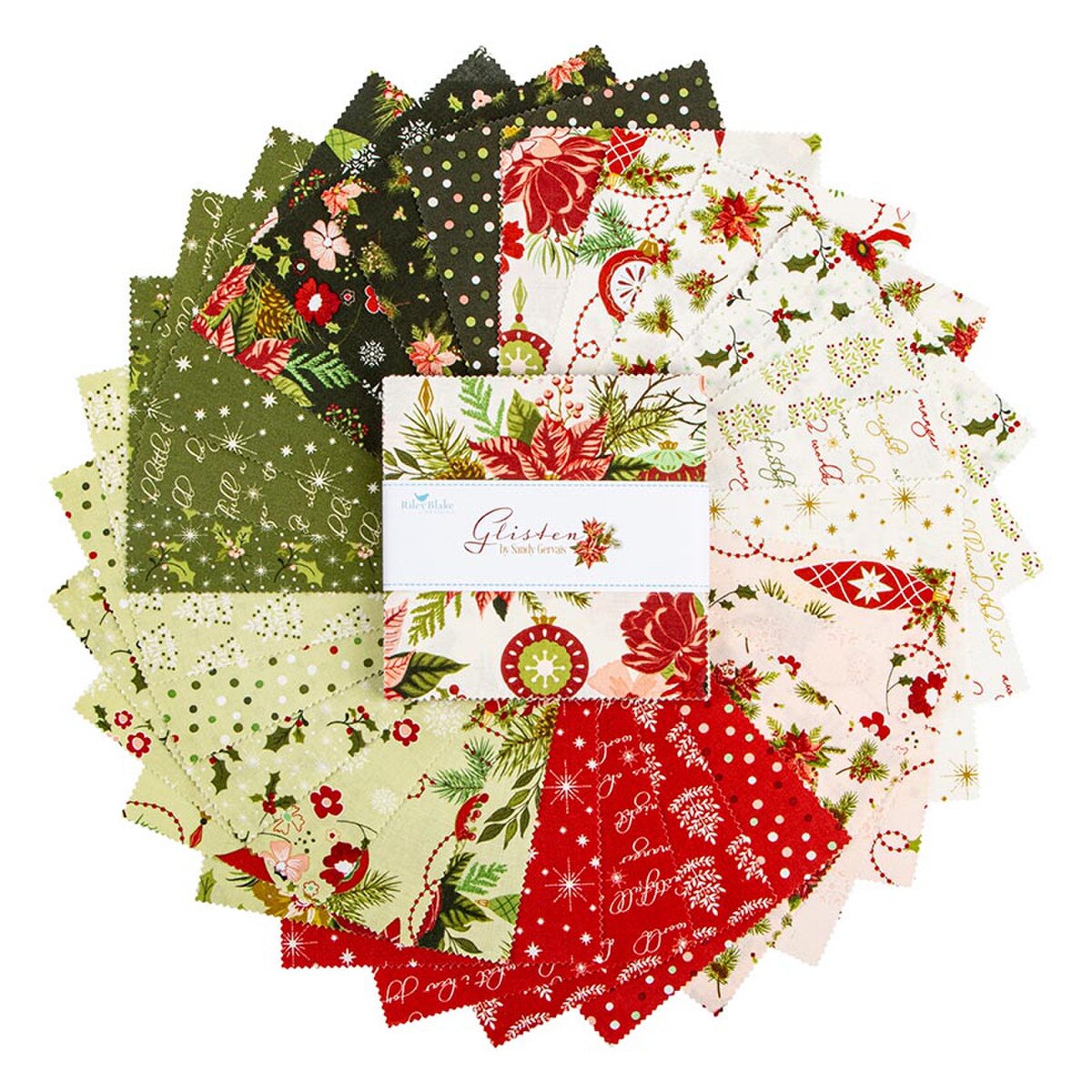 Glisten Christmas Charm Pack by Sandy Gervais
