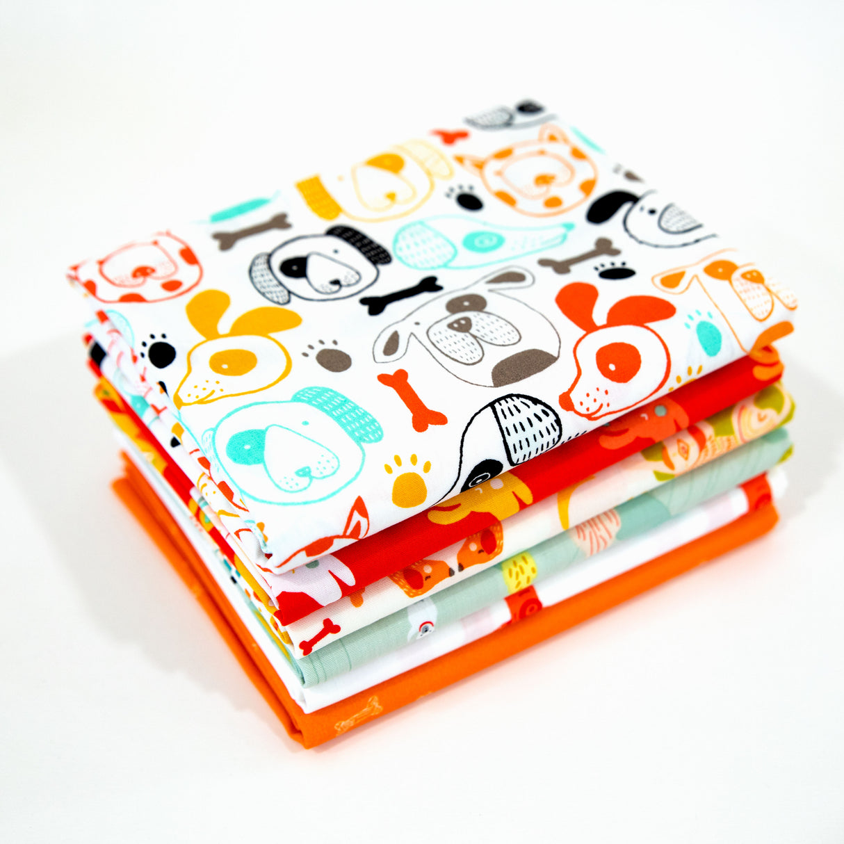 Colorful Dogs Curated Fabric Bundle