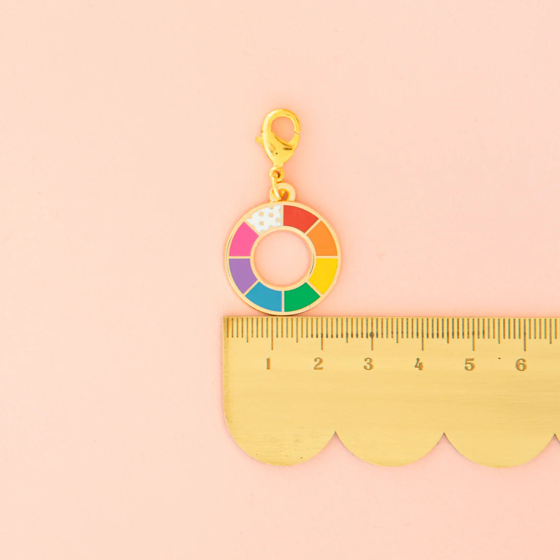 Color Wheel Zipper Charm Sarah Hearts