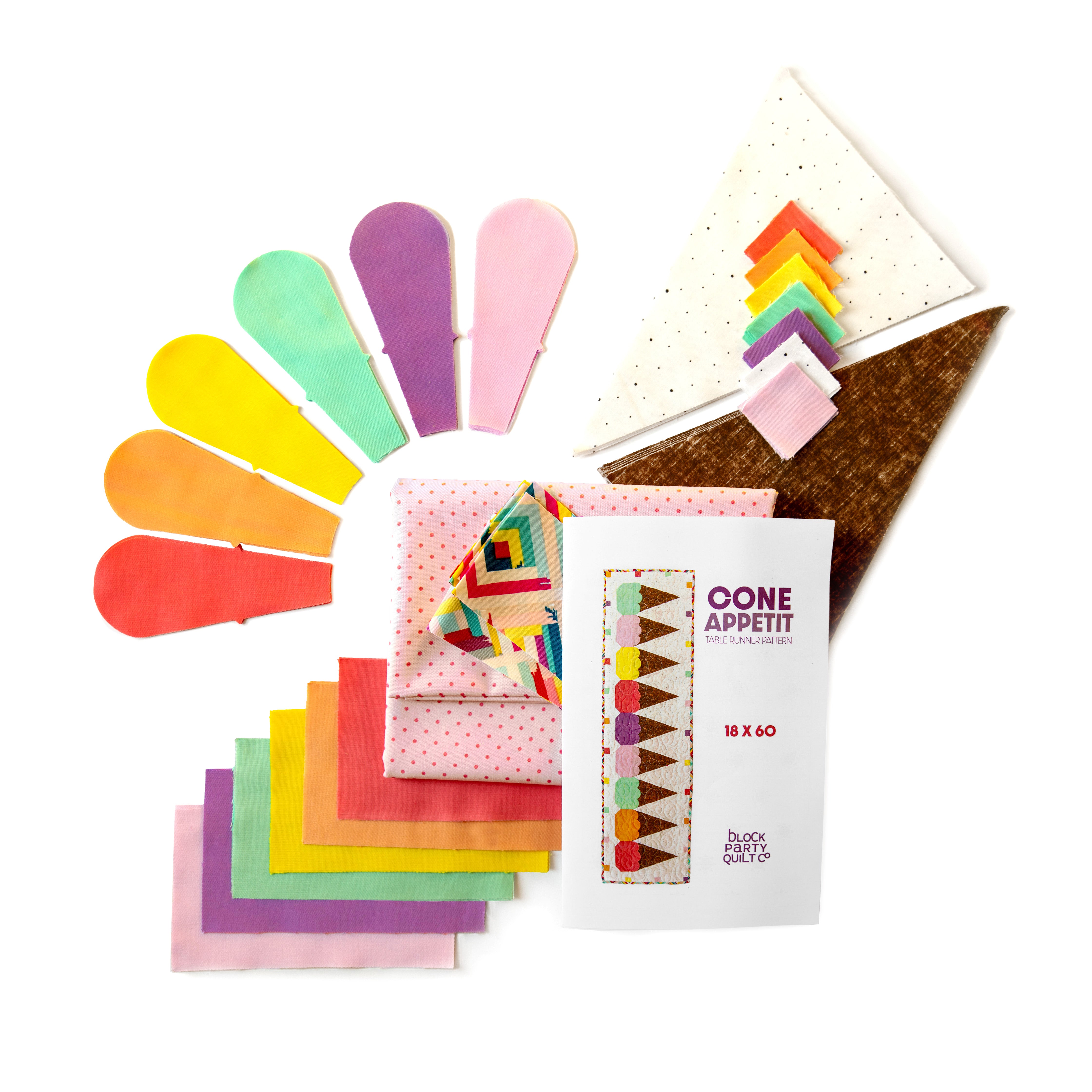 Kit de chemin de table matelassé de printemps - avril, mai, juin