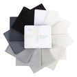 Confetti Cotton Stormy Fat Quarter Bundle showing all 12 colors neutral palette Riley Blake Designs