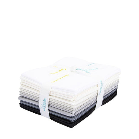 Confetti Cotton Stormy Fat Quarter Bundle 12 pieces Riley Blake Designs FQ-STO120-12 solid quilting cotton neutrals grays blacks whites
