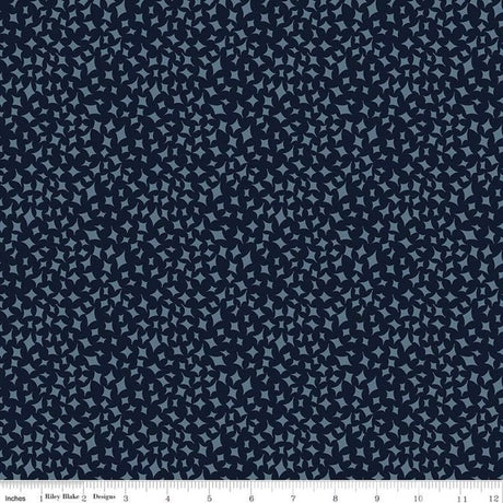 Curated Blooms On point Midnight Fabric by the Yard