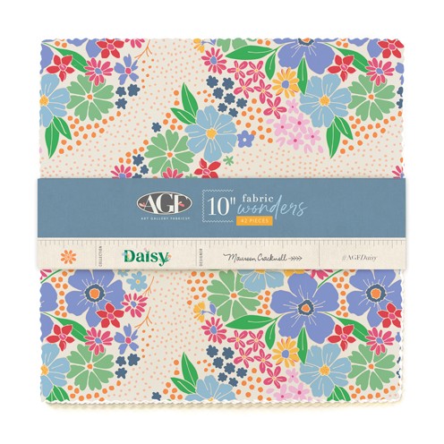 Daisy 10 inch Square Layer Cake precut quilt fabric by Maureen Cracknell for Art Gallery Fabrics 10WDSY