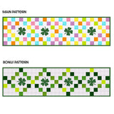 Motif de chemin de table à motifs de trèfles