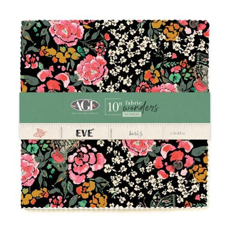 Eve 10 inch Square Layer Cake precut quilt fabric by Art Gallery Fabrics 10W-EVE cheetah heron butterfly