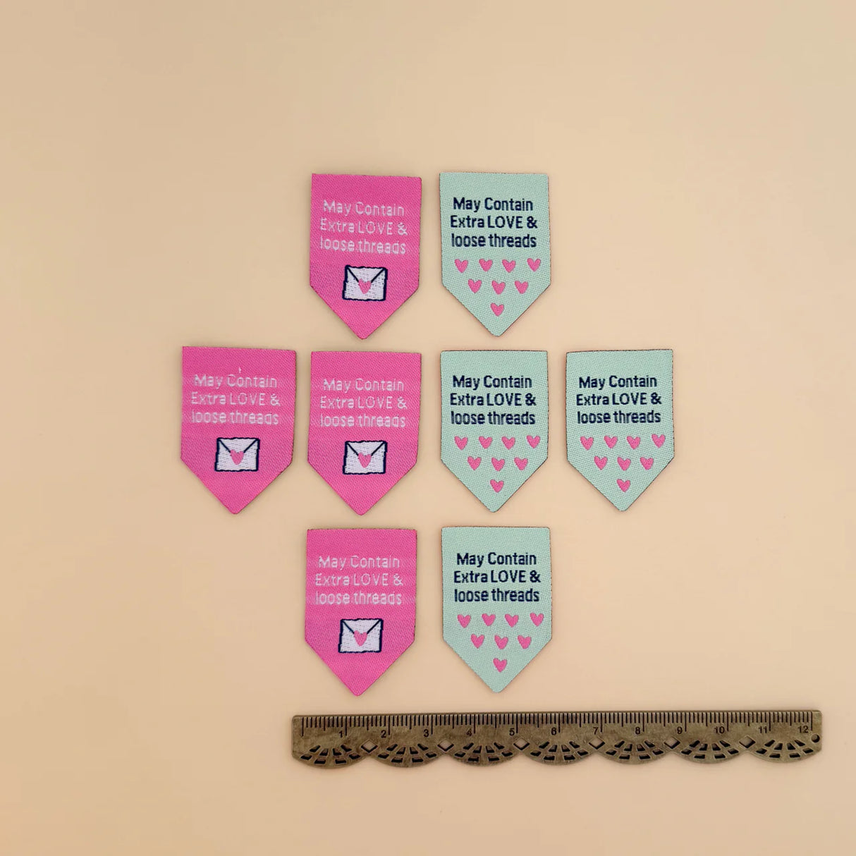 May Contain Love and Extra Threads Woven Quilt Labels Minki Kim #014