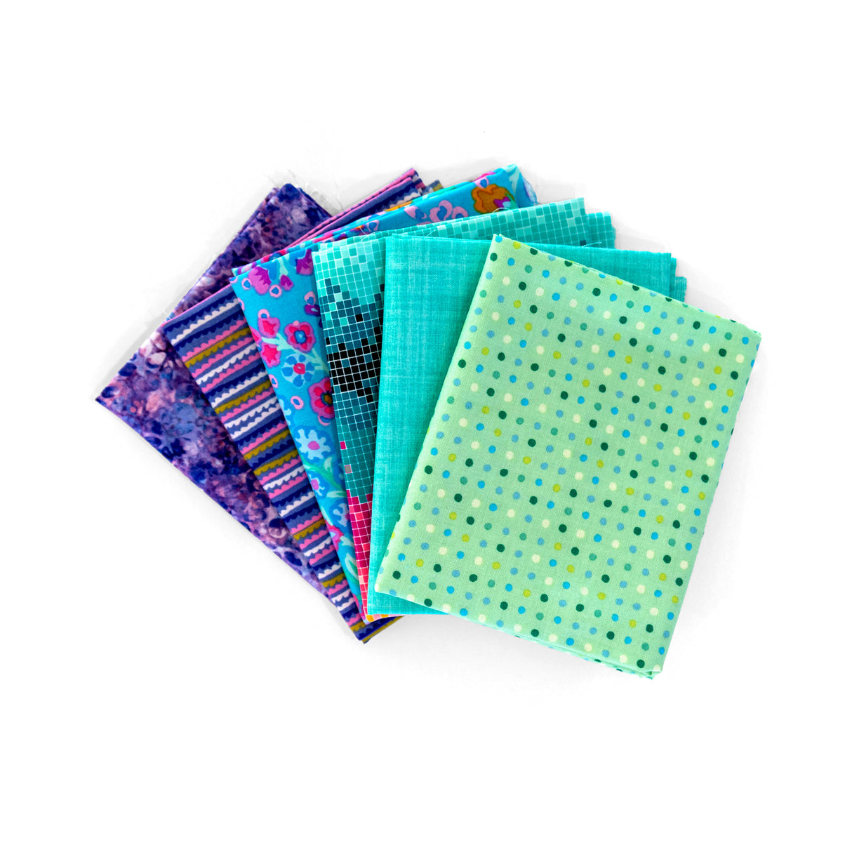 Glacial Curated Fat Quarter Bundle - 6 fat quarter pack