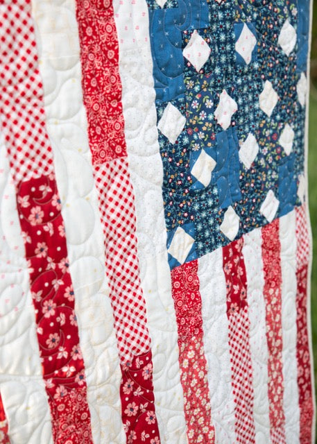Floral Flag Precut Quilt Kit - Everlasting Freedom by White-crowned Sparrow