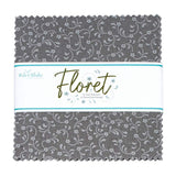 Floret Gray 5" Stacker Riley Blake