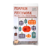 Patron de courtepointe et de tenture murale en patchwork de citrouilles