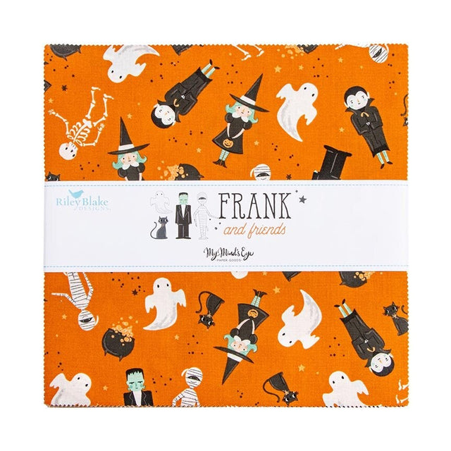 Frank and Friends 10 Inch Stacker precut quilt fabric by My Mind's Eye for Riley Blake Designs
