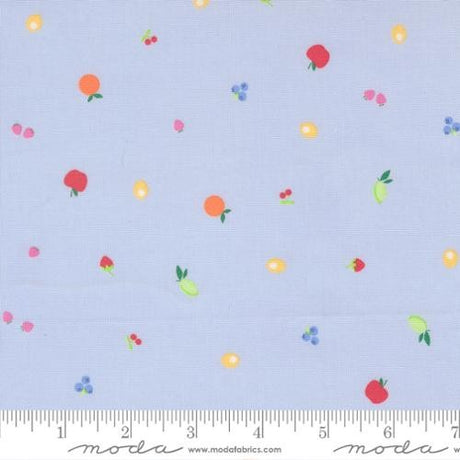 Fruit Salad Light Blue fabric by Corey Yoder for Moda Fabrics by the yard 29244 22 small fruit dot blender print