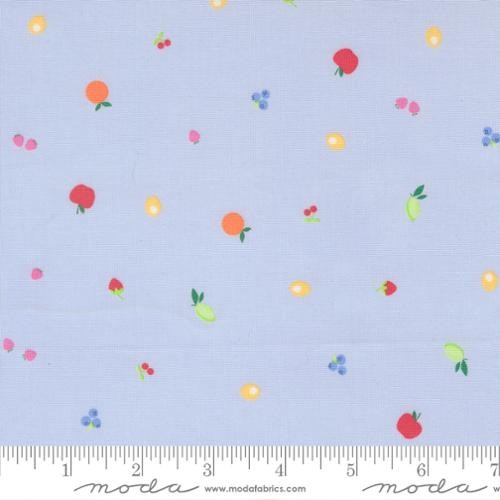 Fruit Salad Light Blue fabric by Corey Yoder for Moda Fabrics by the yard 29244 22 small fruit dot blender print