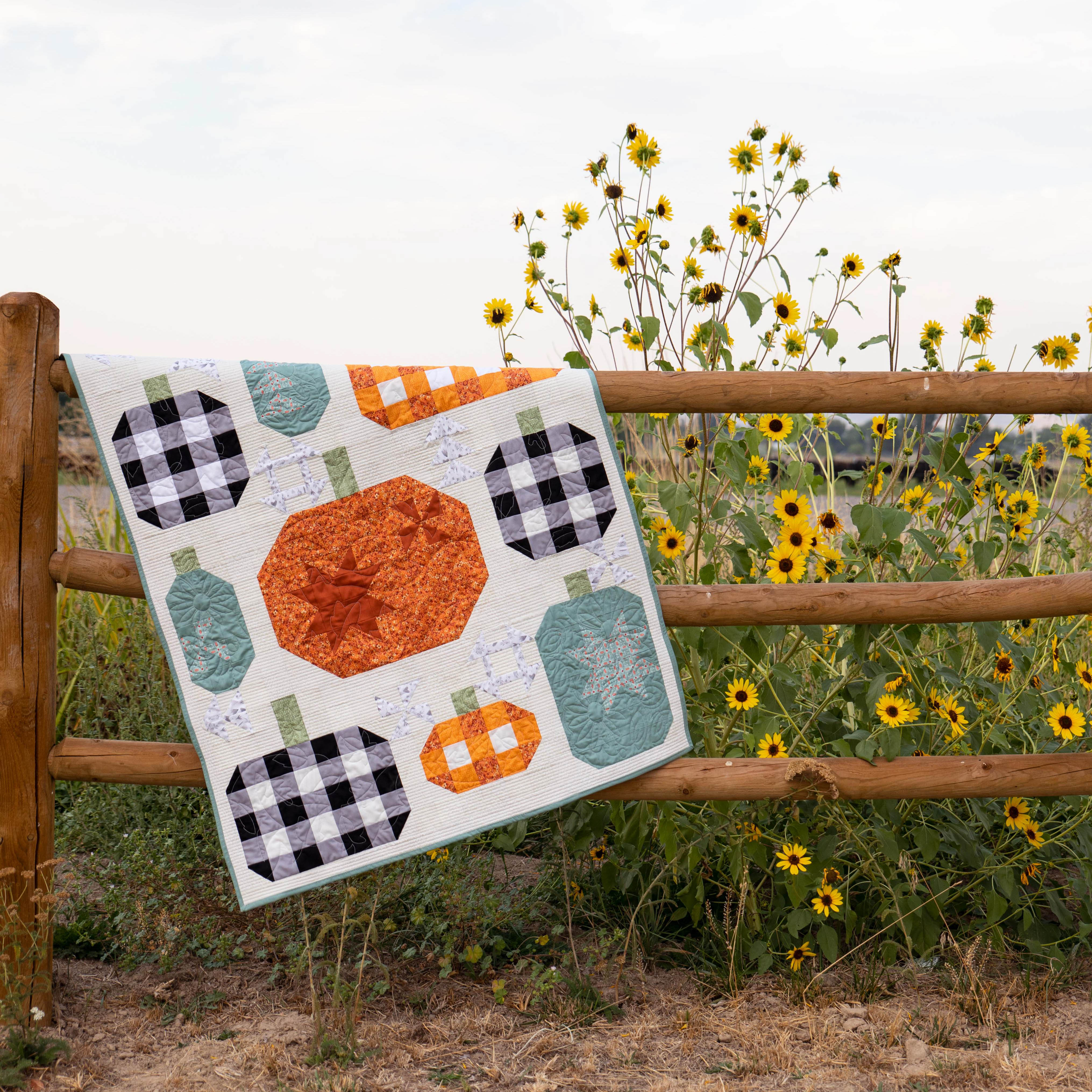 Kit de courtepointe patchwork citrouille