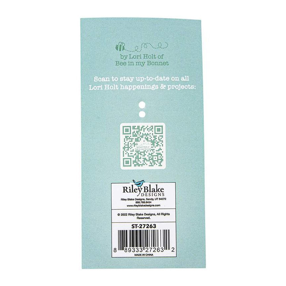 Gingham Flower Pot Happy Charm from Lori Holt