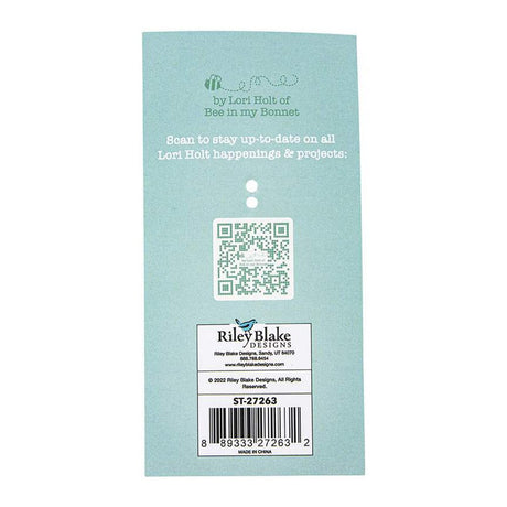 Gingham Flower Pot Happy Charm from Lori Holt