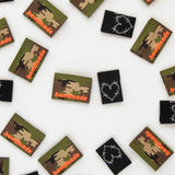 Camo and Barbed Wire Quilt Label Pack from Sarah Hearts #114