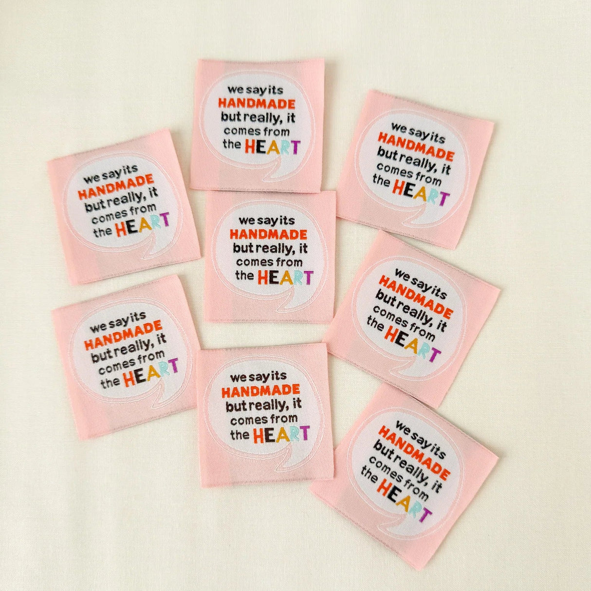 Handmade comes from the Heart Woven Quilt Labels Minki Kim #016