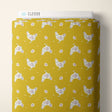 Happy Hens Gold fabric by Samantha Johnson for Cloud 9 Fabrics Happy Homestead by the yard organic cotton poplin hens