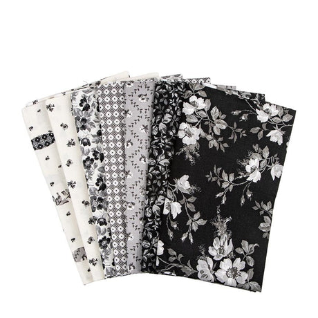 Ink and Ivory 1 Yard Bundle Ink fabric detail from Riley Blake Designs