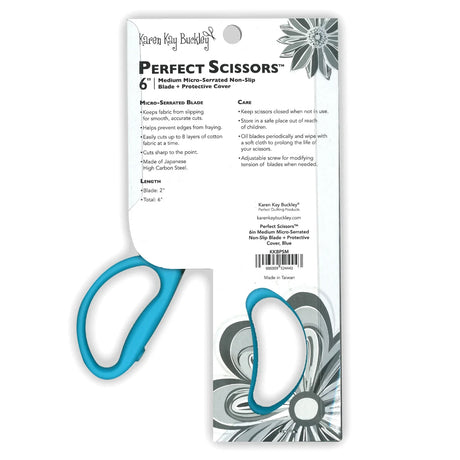 Karen Kay Buckley Perfect Scissors 6 inch Blue Handle