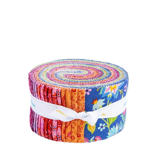 Kipling Gardens Jelly Roll precut 2.5 inch strips by Lily Ashbury for Riley Blake Designs RP-17880-40